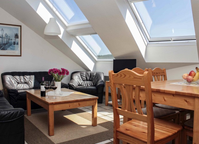 Ferienhaus Waldblick, 55 qm, 2 Schlafzimmer
