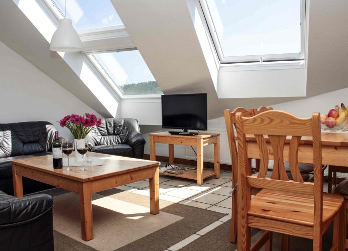 Ferienhaus Waldblick, 55 qm, 2 Schlafzimmer